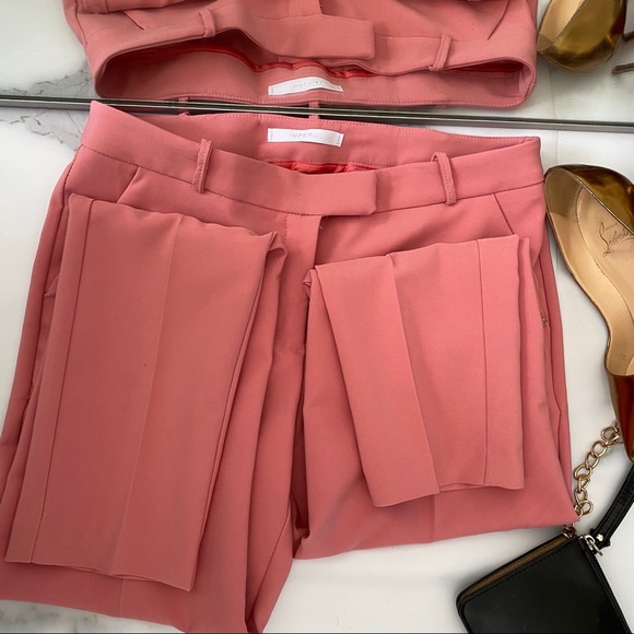 Pink high waisted trending pants trousers - Picture 6 of 8